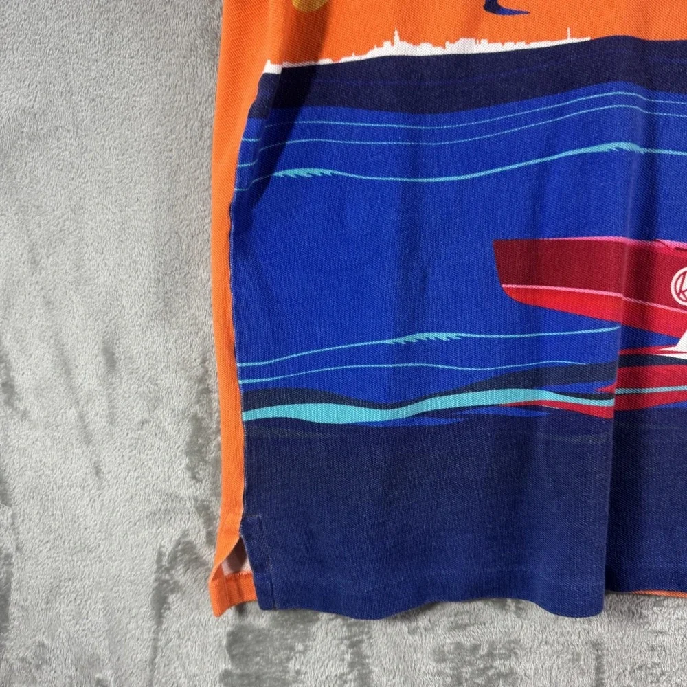 Polo Ralph Lauren Signal Speedboat Polo Shirt Men's XL Orange Classic Fit