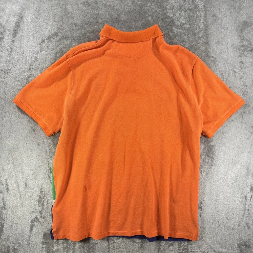 Polo Ralph Lauren Signal Speedboat Polo Shirt Men's XL Orange Classic Fit