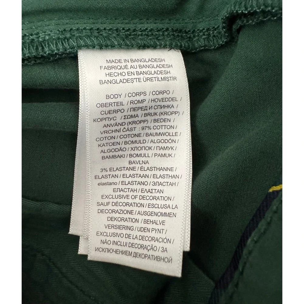 Polo Ralph Lauren Varick Slim Straight pants sz 36x32 Green Chino preppy dandy