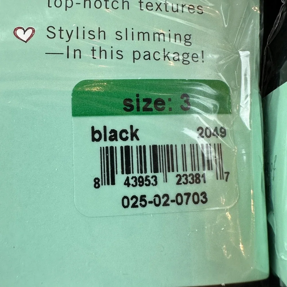 Assets By Sara Blakely Shaping‎ Leggings Womens 3 Pack Size 3 Black Wish Bone