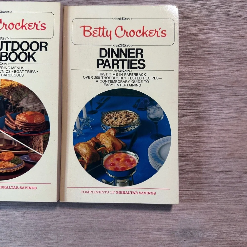 Vintage Betty Crocker Cookbook Set 3 Books More For Your Money Outdoor Parties
