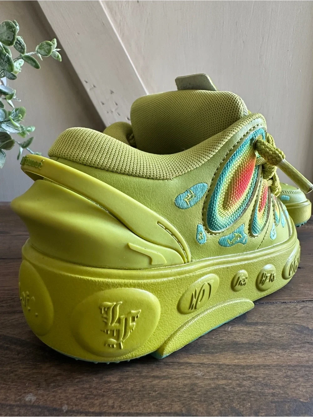 PUMA LaFrancé Heatmap LaMelo Ball Lime Green Platform Sneakers Men’s 4.5 EU 36
