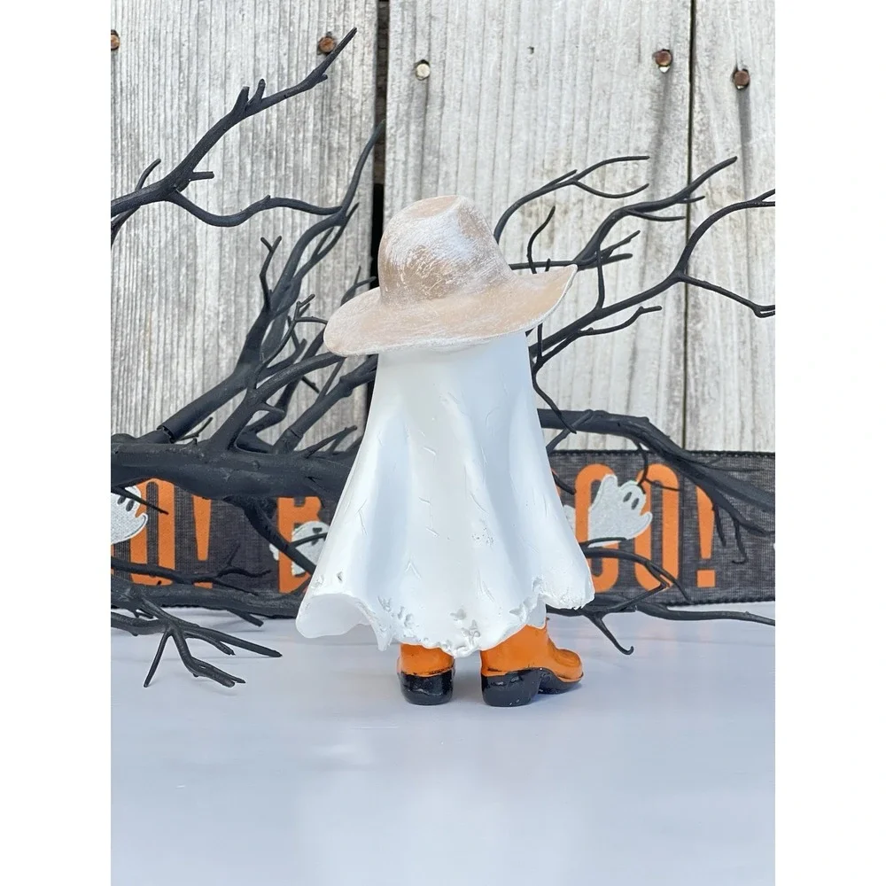 Cowboy Ghost Statue Display Ornaments Resin Handicrafts Halloween Figure 6in (2)