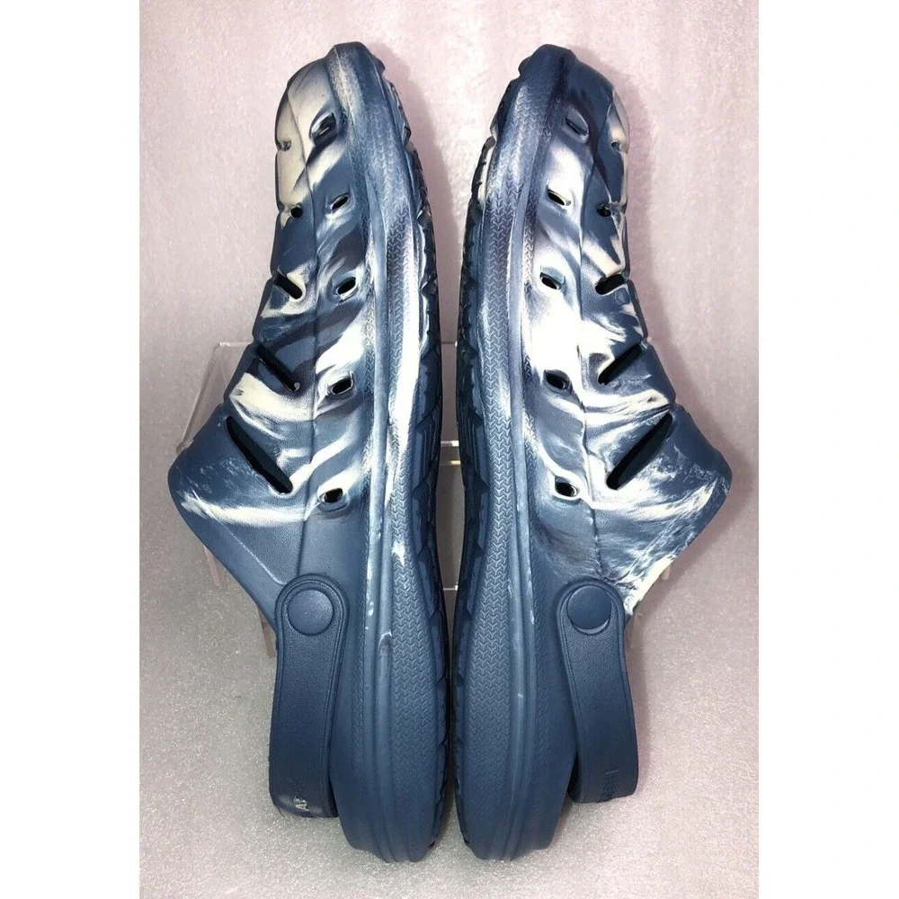 Rugged Shark Men's Blue Swirl Comfort RGS EVA Clog Water Sandals‎ Size 12 NEW
