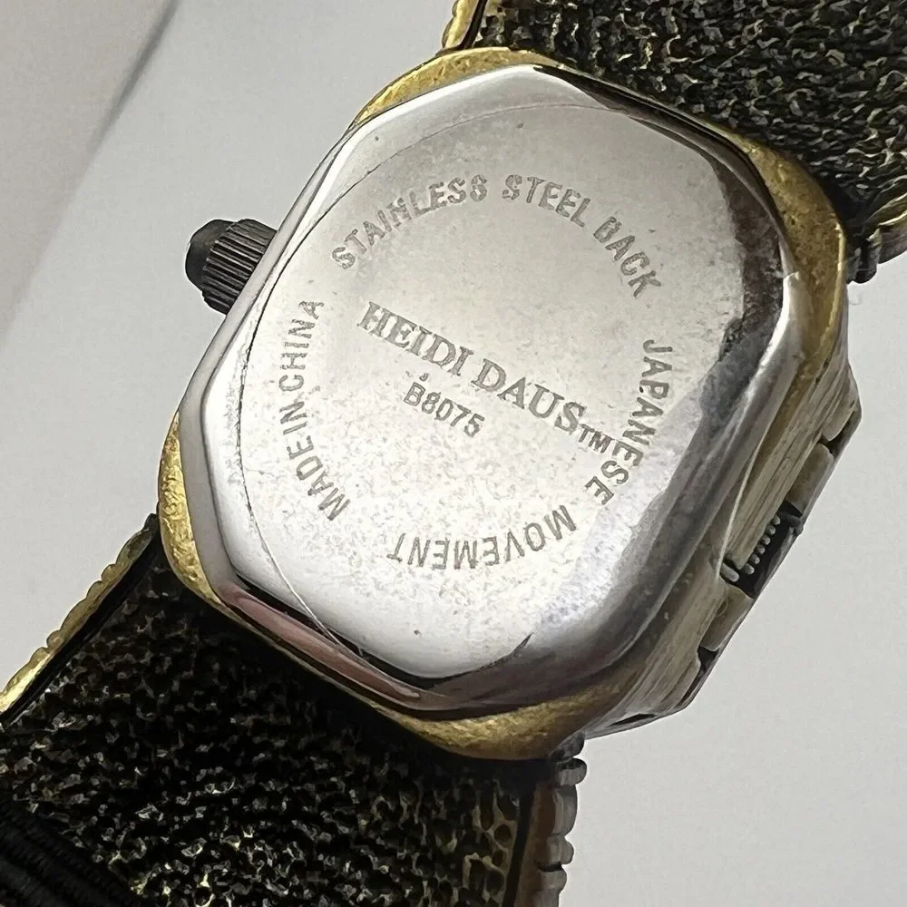 Heidi Daus Clear Swarovski Crystal‎ Bow Wristwatch - Needs Battery