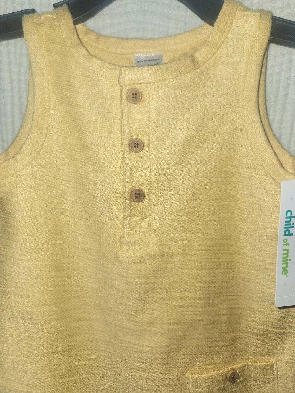 Carters placket bottom knit