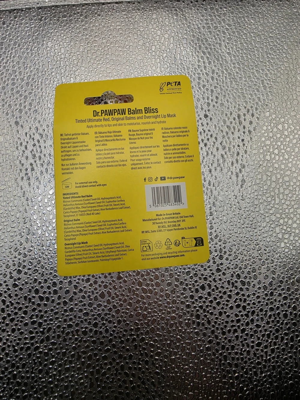 N/A protected lightweight balms