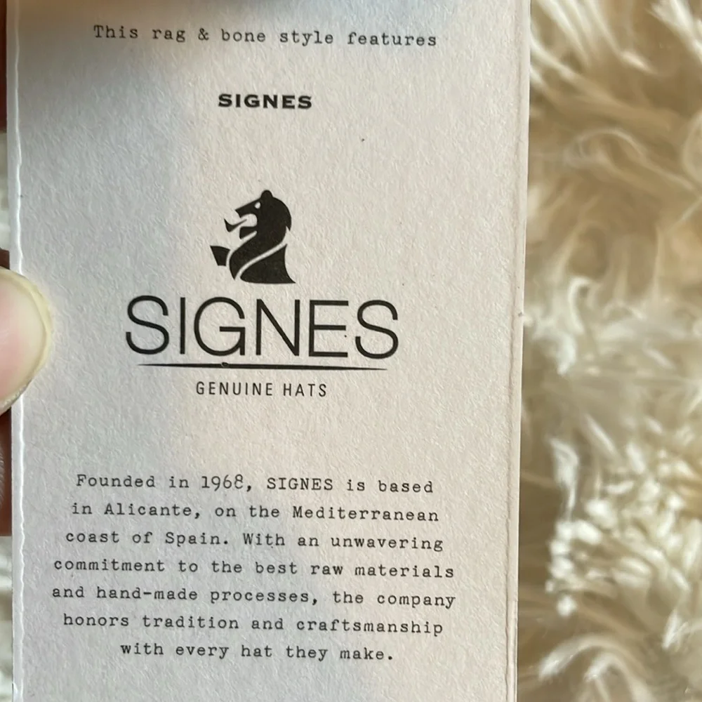 Rag +Bone × signes Fedora hat collab