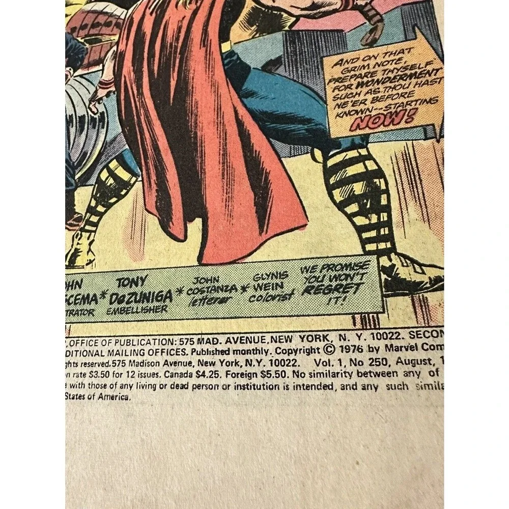 The Mighty‎ Thor Marvel Comics 250 1976