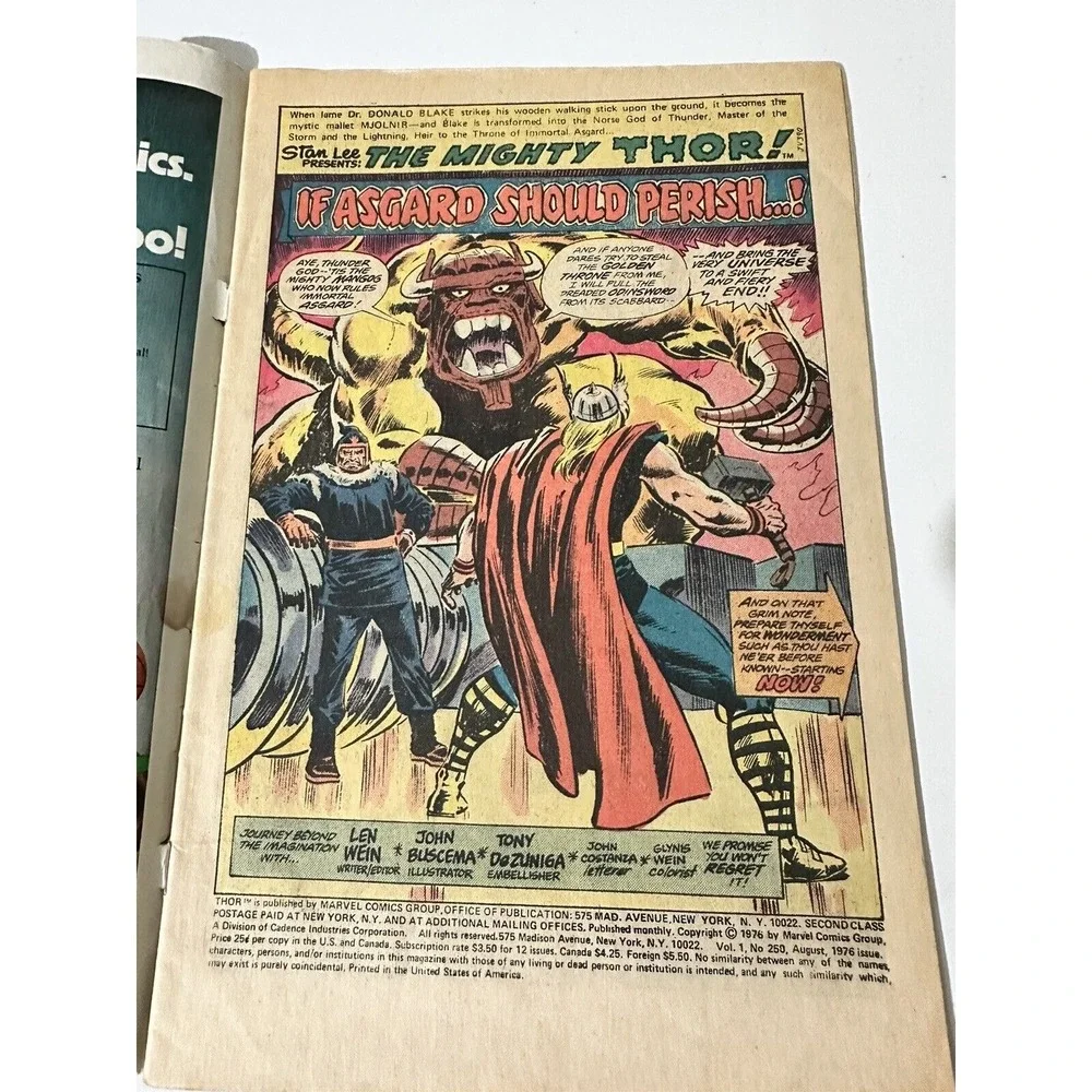 The Mighty‎ Thor Marvel Comics 250 1976