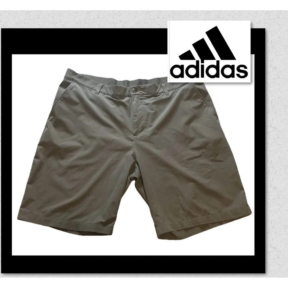 Adidas Men's Light Gray Mid Rise Golf Shorts Size 40 Primegreen  (9.5