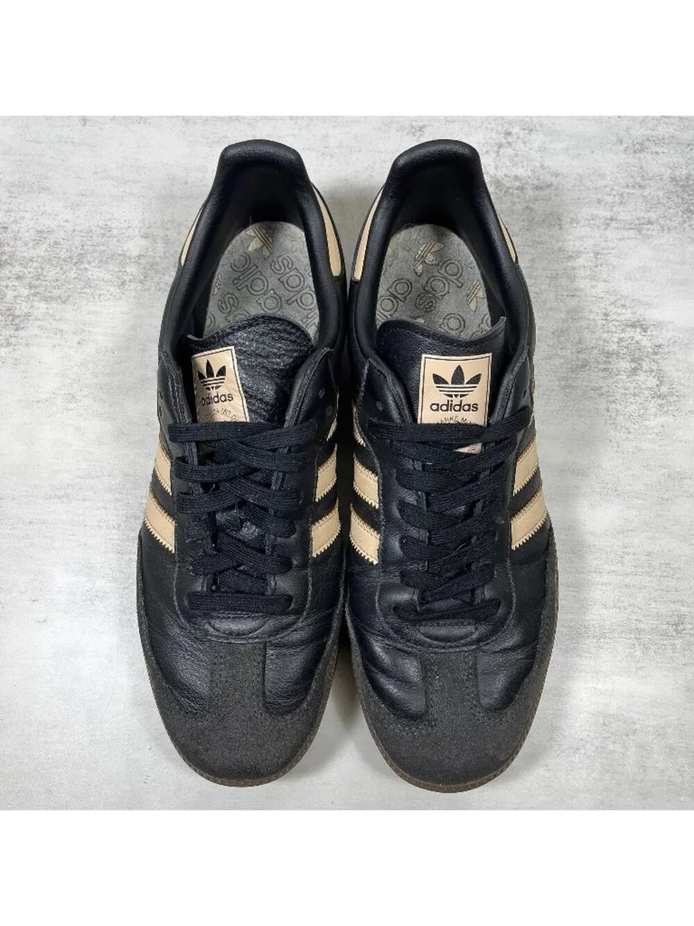 Adidas Samba OG Sneakers - Men's Size 10.5 - Black Beige