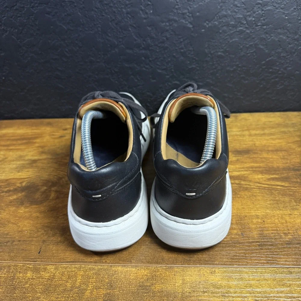 Johnston & Murphy Trufoam Prentiss 25-2761 Black Leather Sneakers Mens‎ 8M