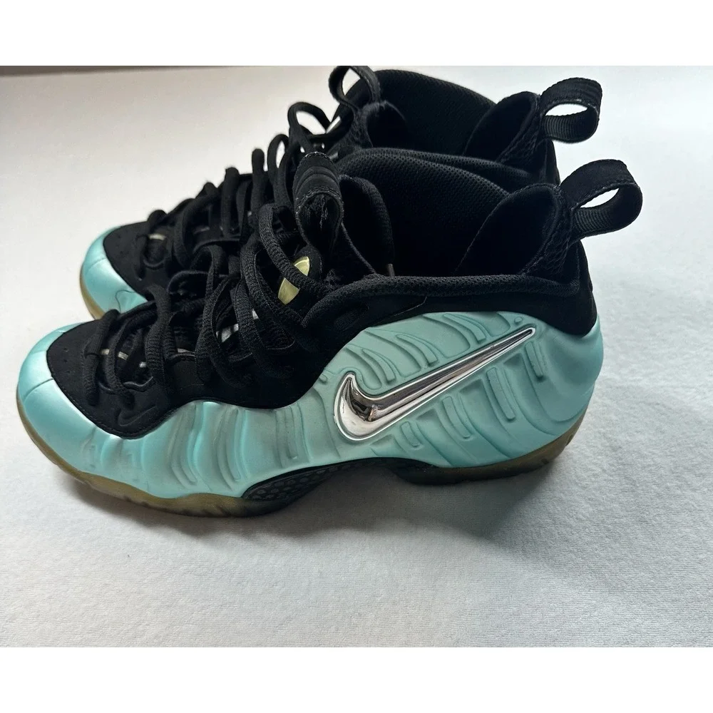 Nike‎ Air Foamposite Pro Island Green Chrome Size 9 Mens Sneakers