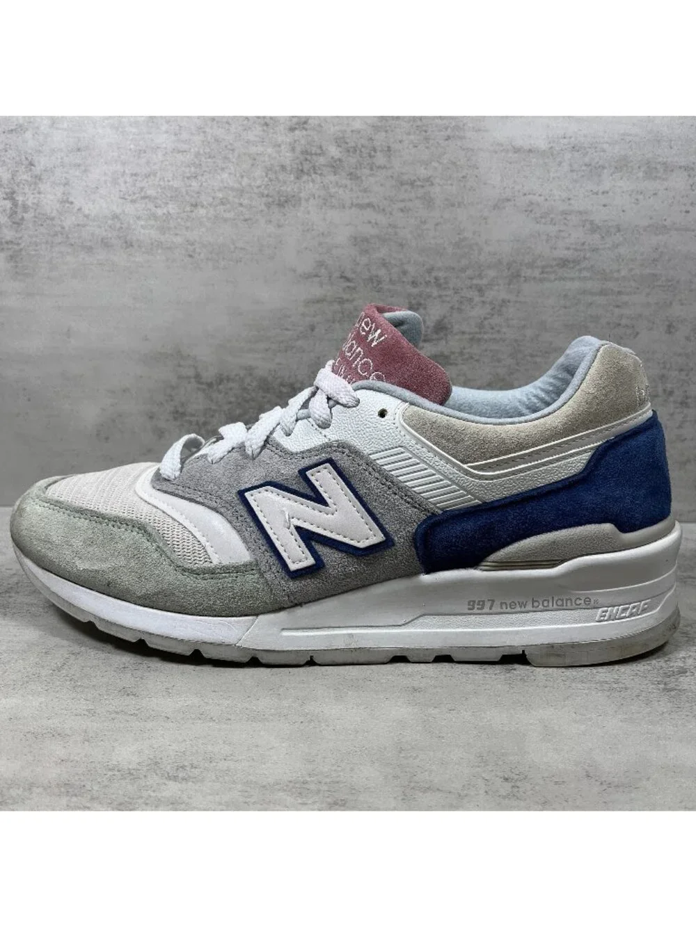 New Balance 997 USA Sneakers - Men's Size 9 - Seasonal Colors White Pastel
