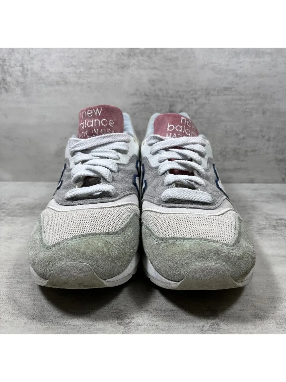 New Balance 997 USA Sneakers - Men's Size 9 - Seasonal Colors White Pastel
