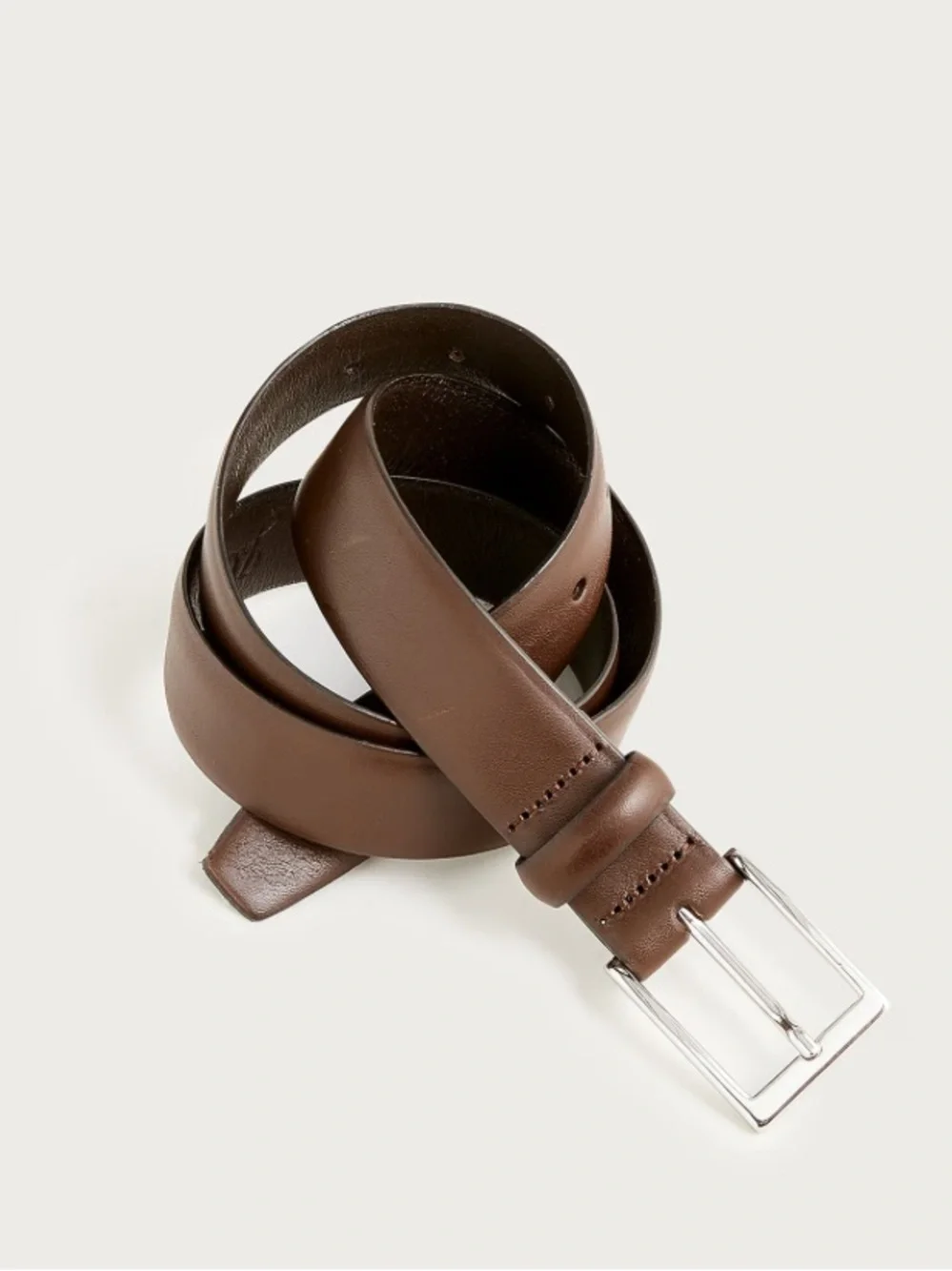NWOT j crew cigar brown Italian leather dress belt Item E3145