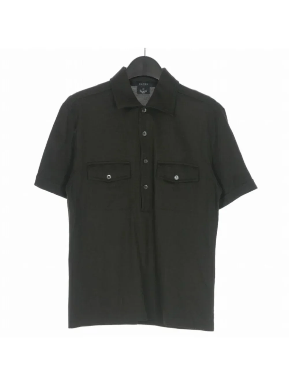 Gucci Era Safari Jersey Polo Shirt Top Short Sleeve M Brown