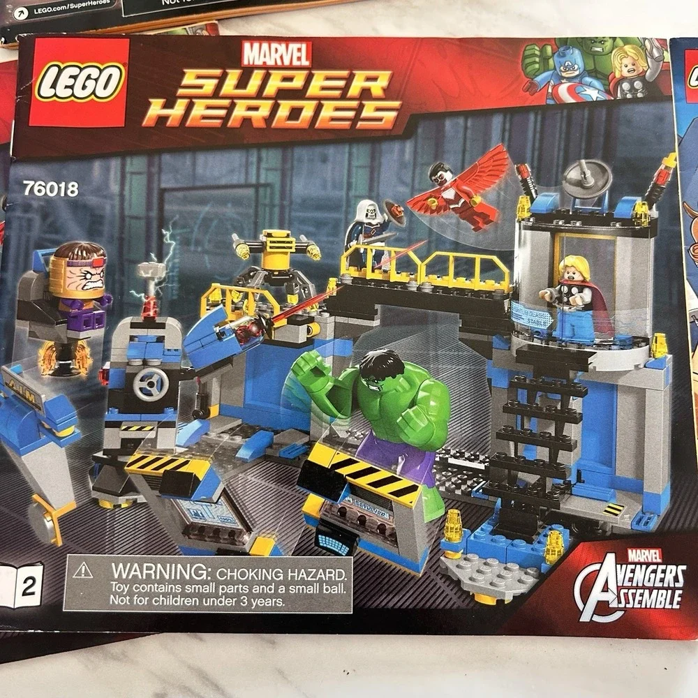 LEGO‎ Marvel Super Heroes Bundle of 5 Instruction Manuals Spiderman Guardians