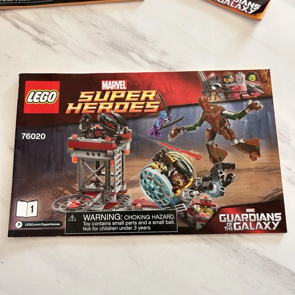 LEGO‎ Marvel Super Heroes Bundle of 5 Instruction Manuals Spiderman Guardians
