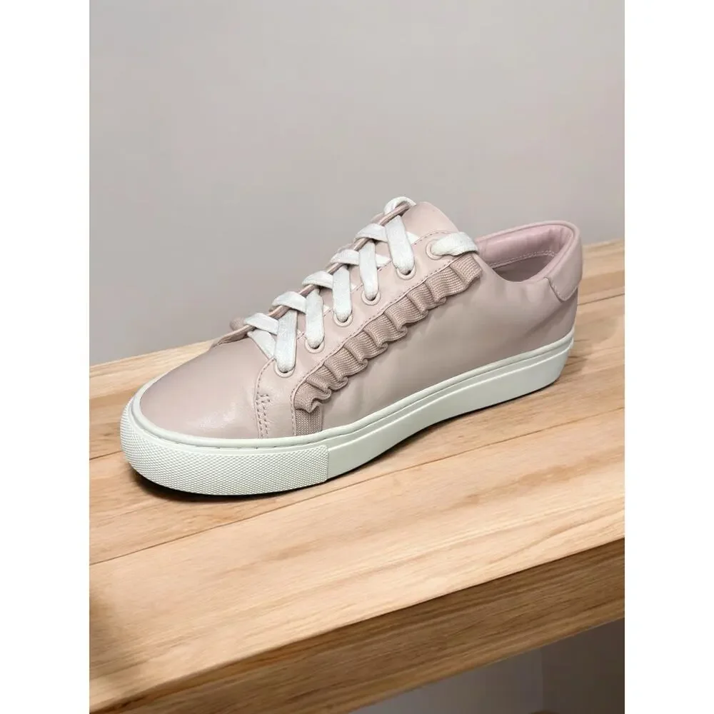 Tory Burch Sport Leather Ruffle Sneaker Size 8M