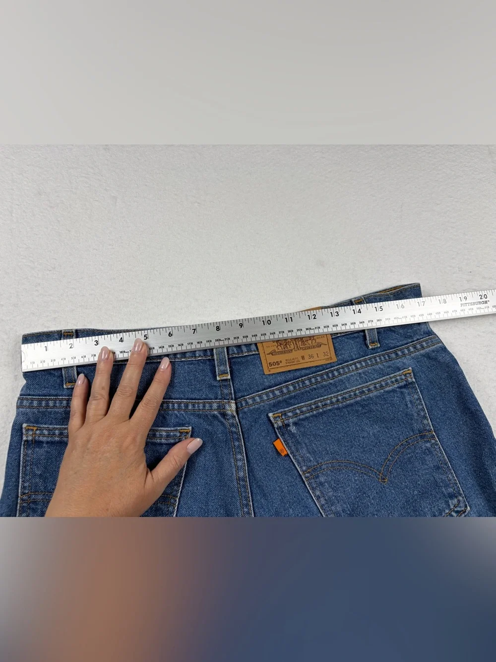 Vintage Levi’s 505‎ Orange Tab Jeans Made in USA 36x32