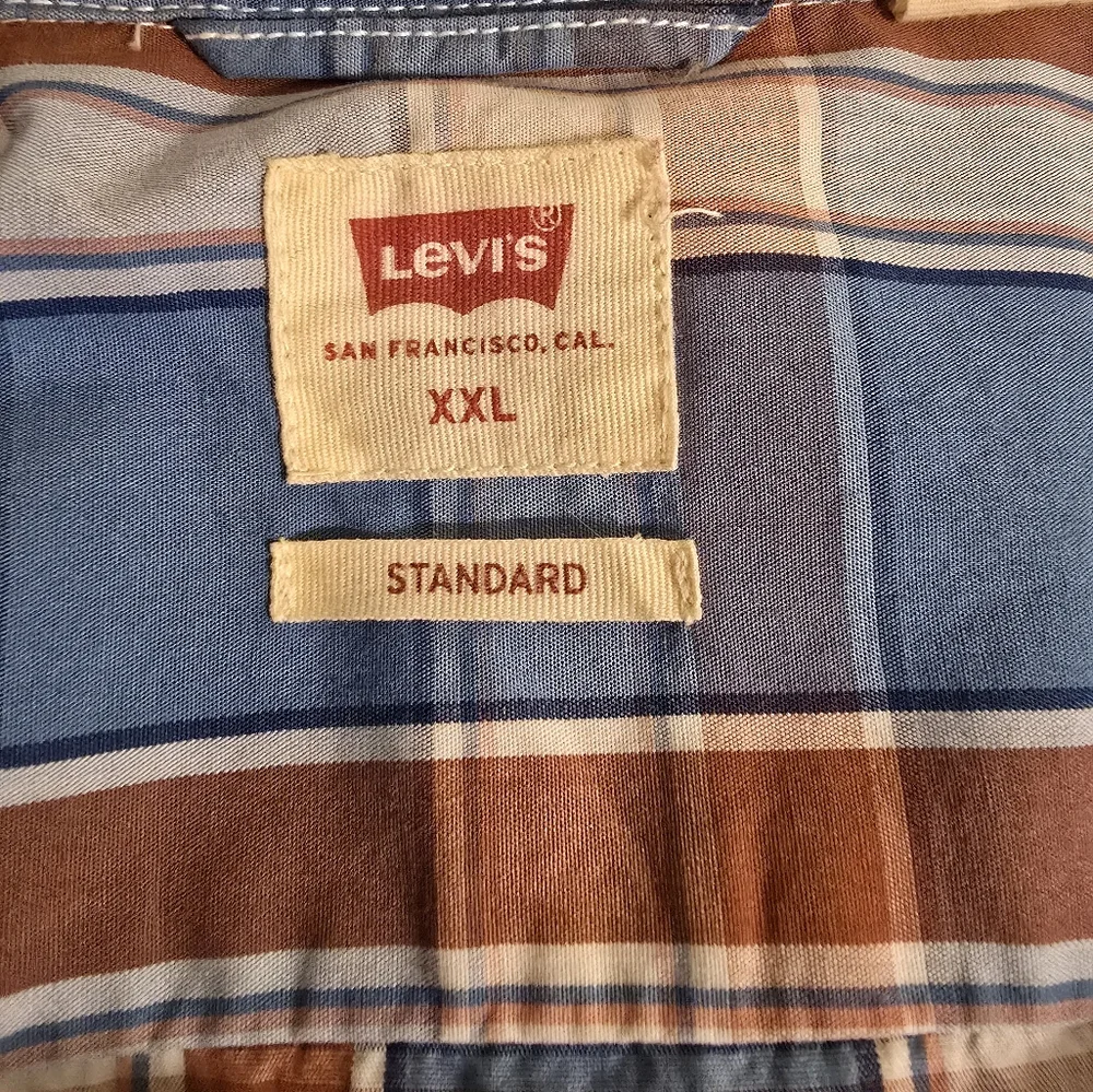 Men's Levi's Buttonup Plaid Cotton Shirt XXL