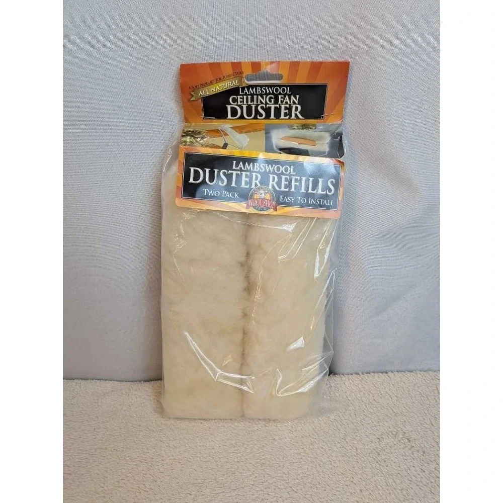 Wool Shop Lambswool Duster Refills Two Pack Ceiling Fan Easy‎ Install