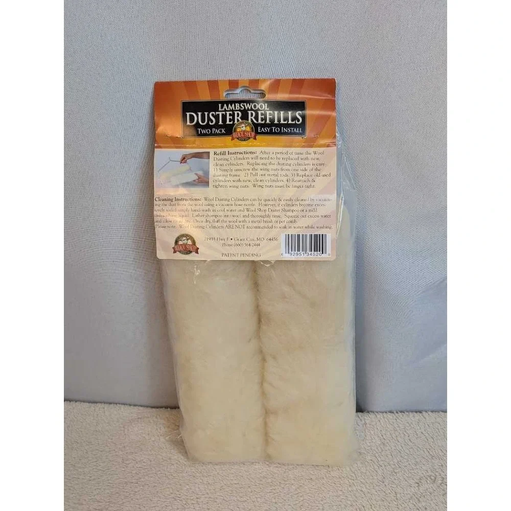Wool Shop Lambswool Duster Refills Two Pack Ceiling Fan Easy‎ Install