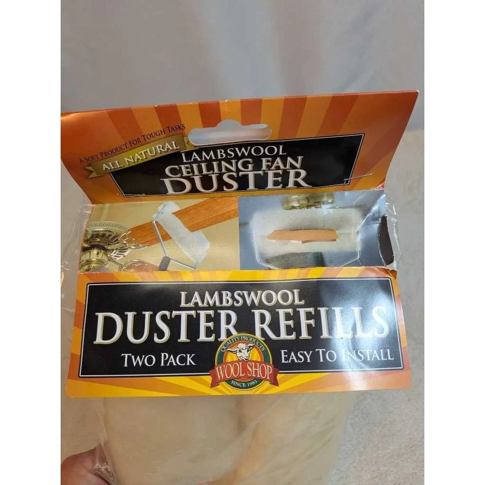 Wool Shop Lambswool Duster Refills Two Pack Ceiling Fan Easy‎ Install