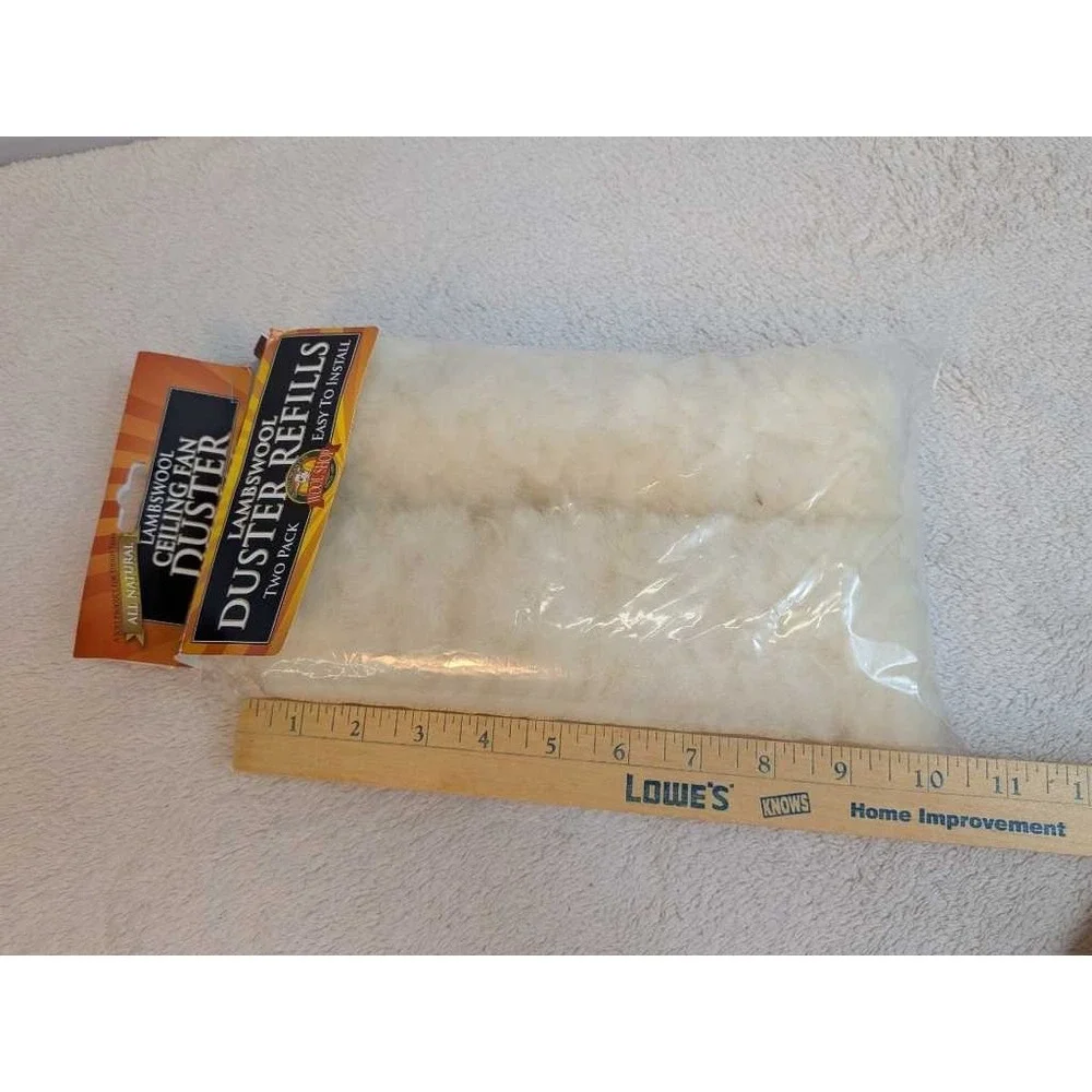 Wool Shop Lambswool Duster Refills Two Pack Ceiling Fan Easy‎ Install