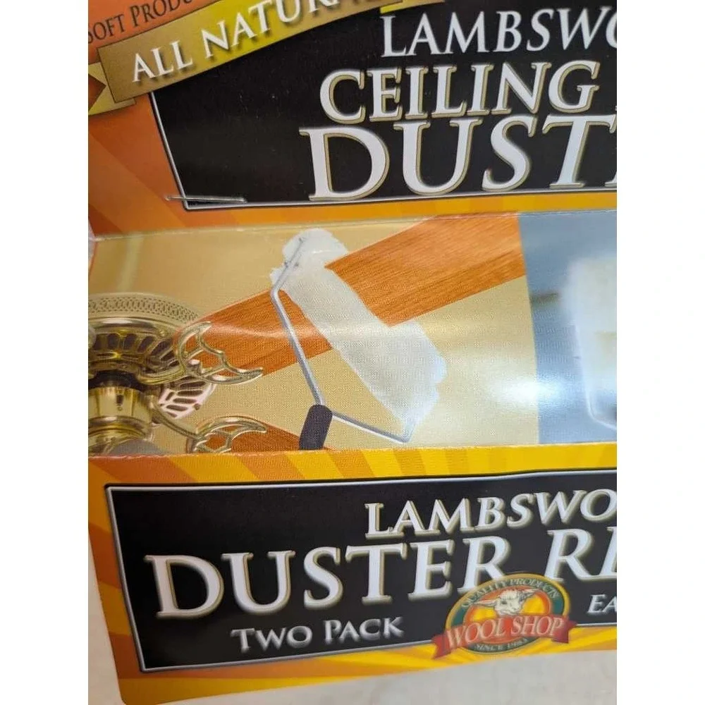 Wool Shop Lambswool Duster Refills Two Pack Ceiling Fan Easy‎ Install