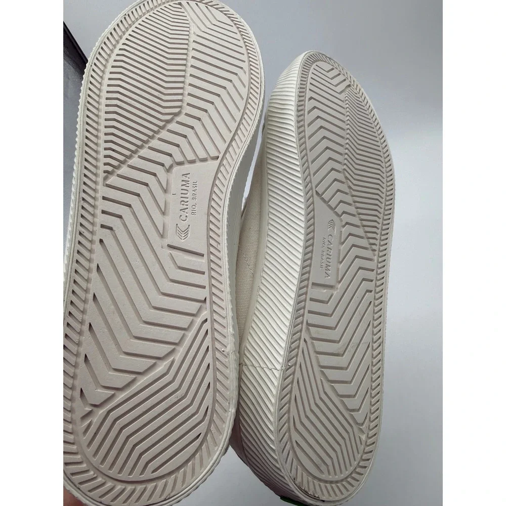 Cariuma OCA High Off-White Canvas Sneakers Mens 8.5 Womens‎ 10 XS 100303W01M