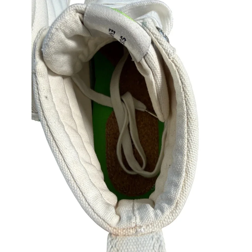 Cariuma OCA High Off-White Canvas Sneakers Mens 8.5 Womens‎ 10 XS 100303W01M