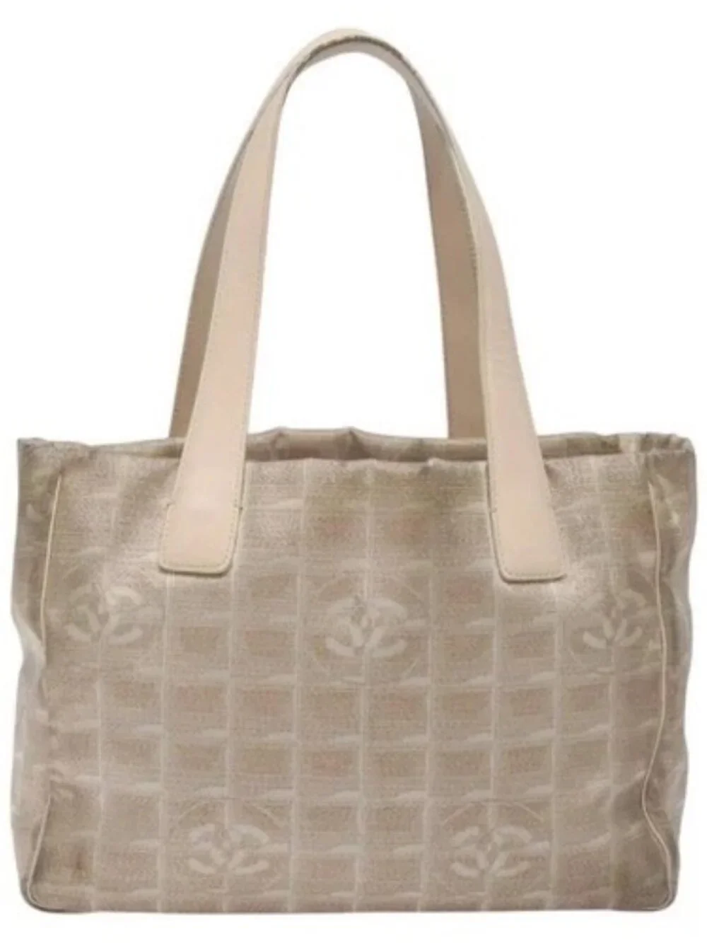 CHANEL New Travel line Tote Bag Nylon Pink CC Auth th5849