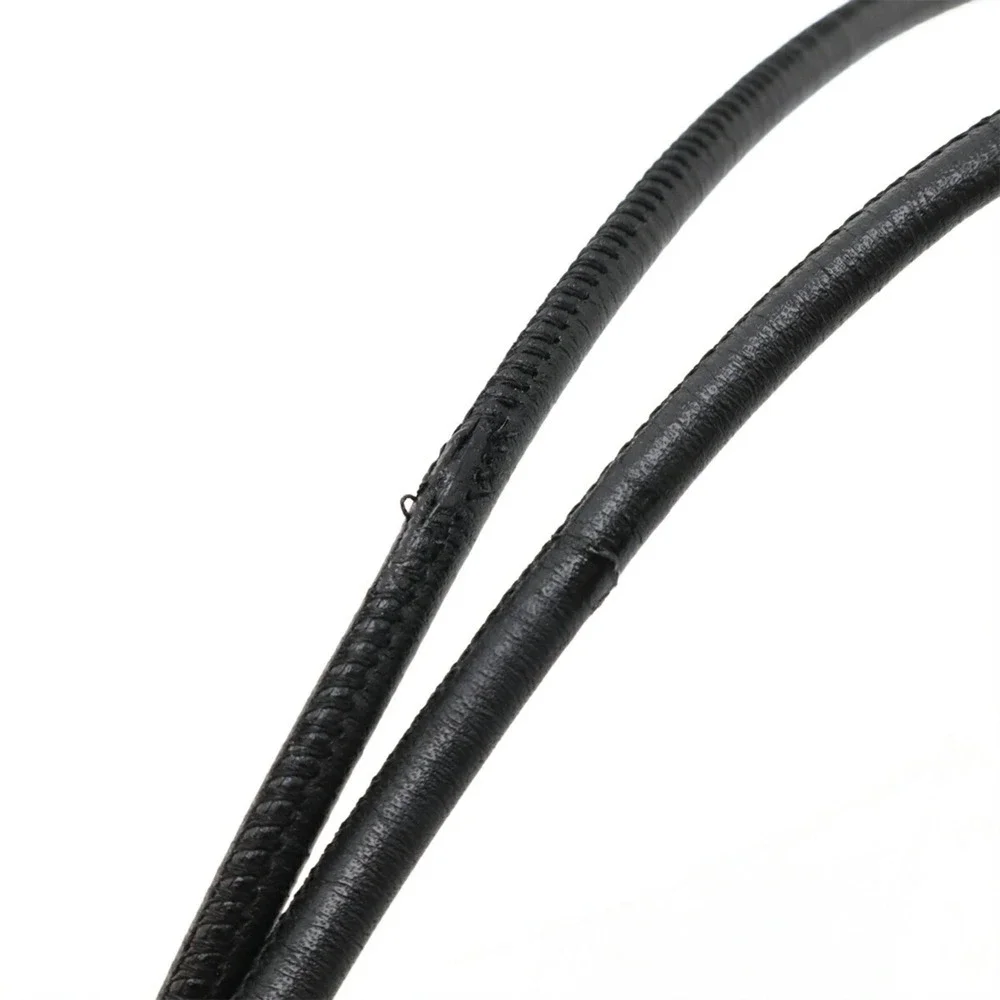 CHANEL black leather