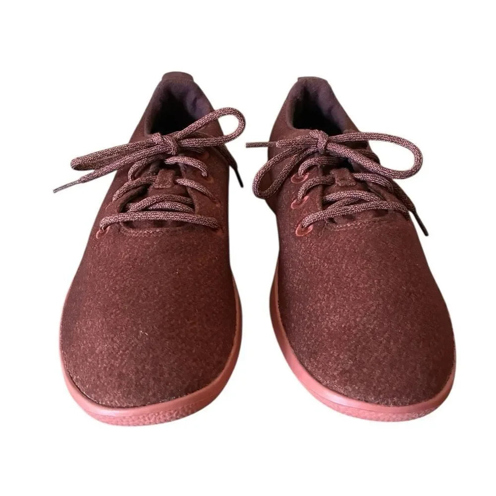 Allbirds Wool Runners Sneakers Men’s Size 12 Burgundy and Pink