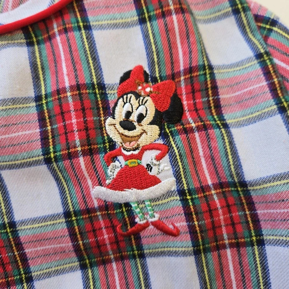 Disney plaid red pajamas