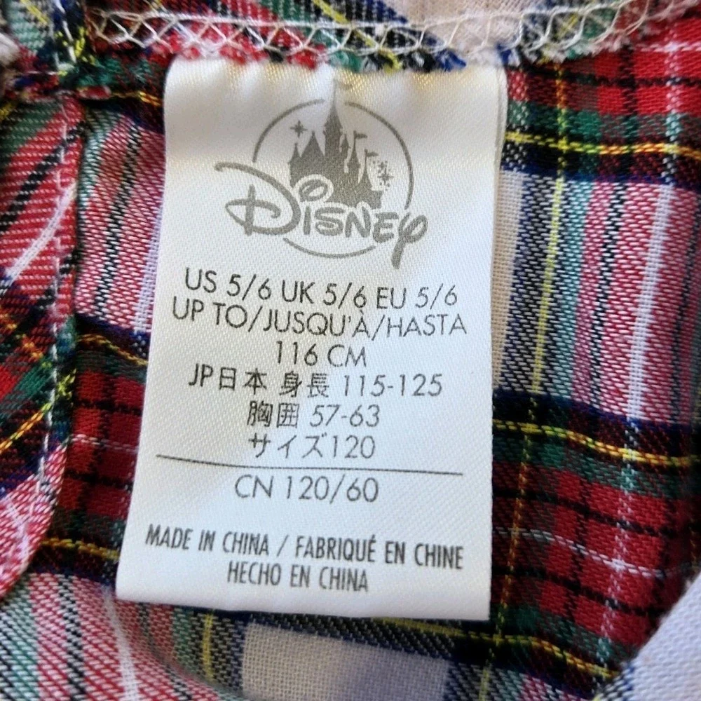 Disney pajamas k10 red