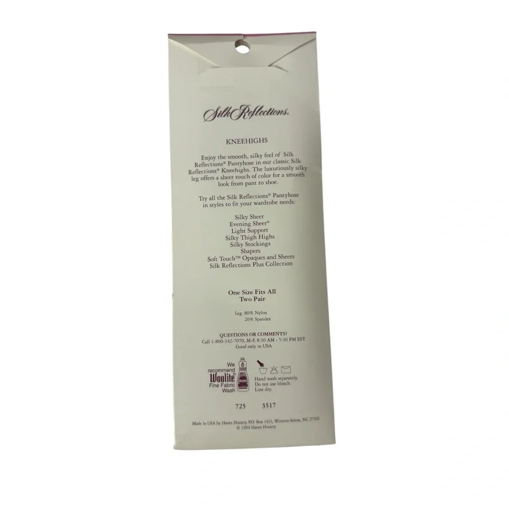 Hanes Silk Reflections 5 Packages With 2‎ Pair Each Knee HighBlac/ Barely There