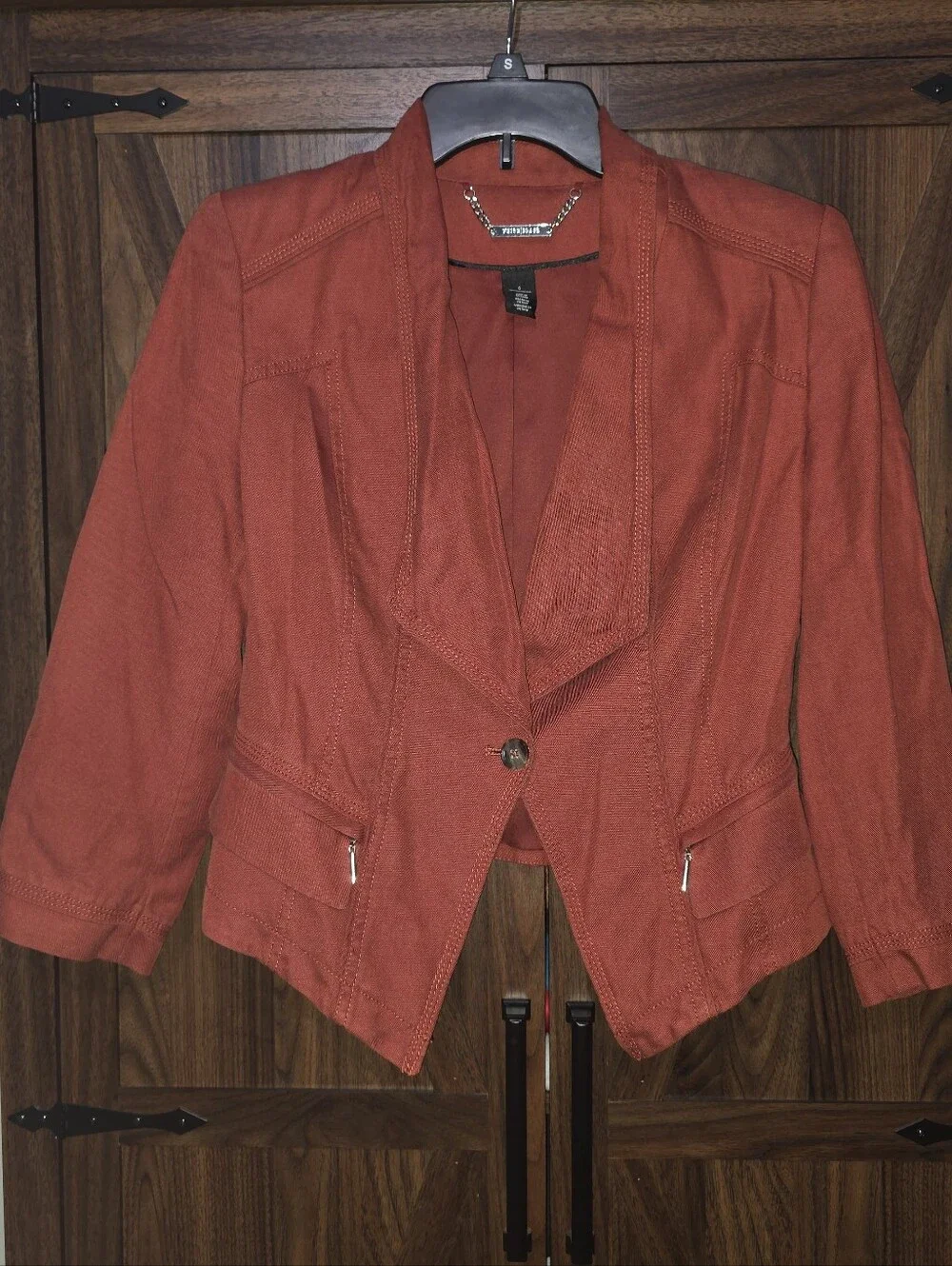 Women's Rust-Colored WHBM Blazer Size 6