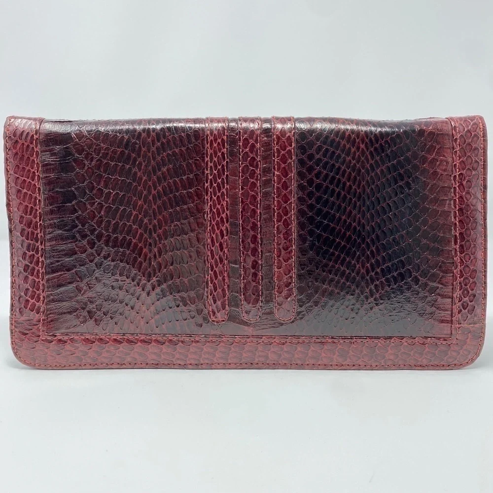 Vintage Genuine Snakeskin Clutch Crossbody Bag