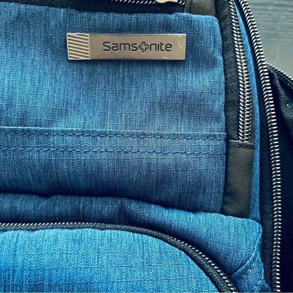 Samsonite Travel Laptop Backpack Branded for Disney Blue EUC