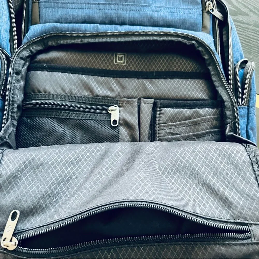 Samsonite Travel Laptop Backpack Branded for Disney Blue EUC