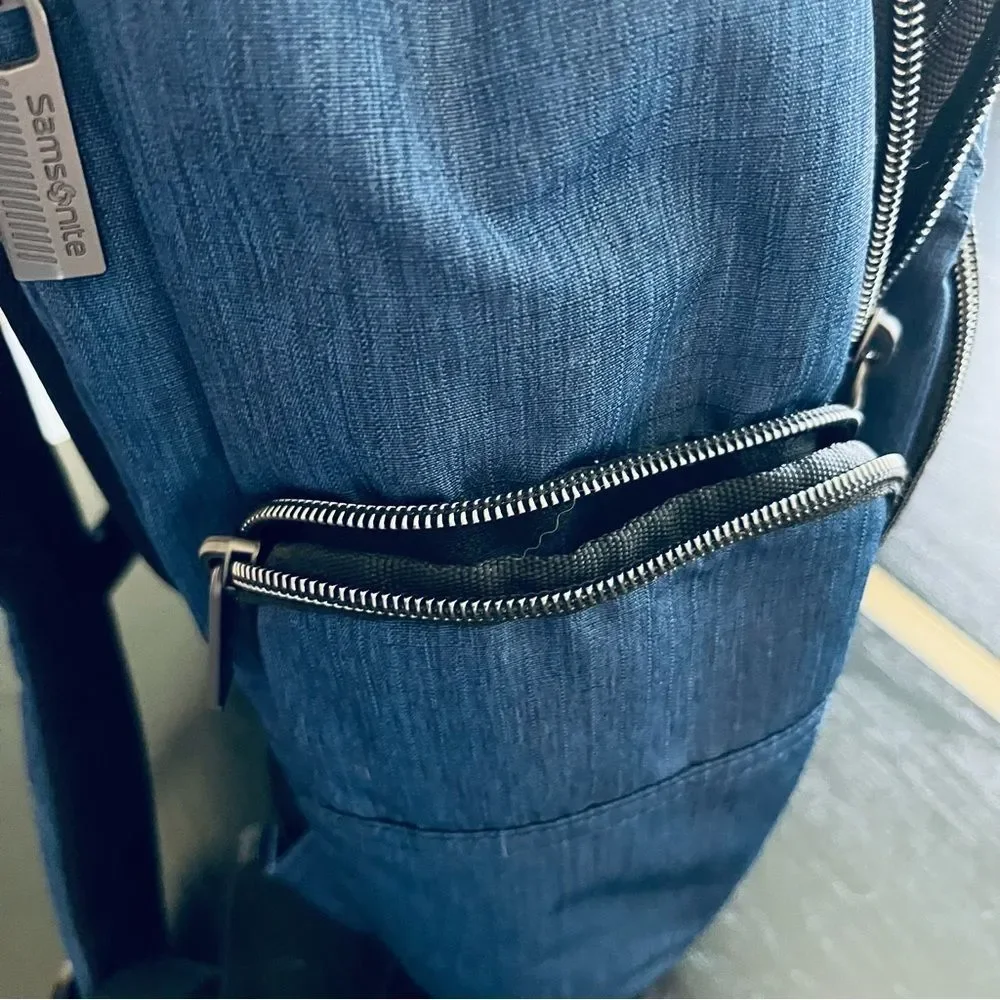 Samsonite Travel Laptop Backpack Branded for Disney Blue EUC