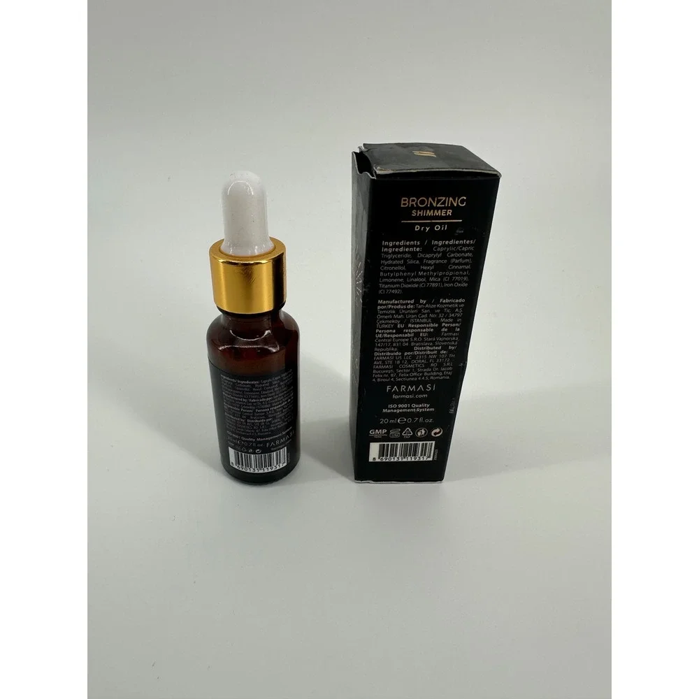 Farmasi Bronzing Shimmer Dry Oil 20ml Sun-Kissed Radiant Body Glow New in Box‎