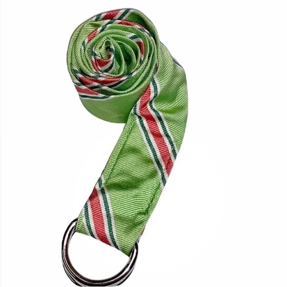 J. Crew Factory silk d-ring ribbon belt sz s/m