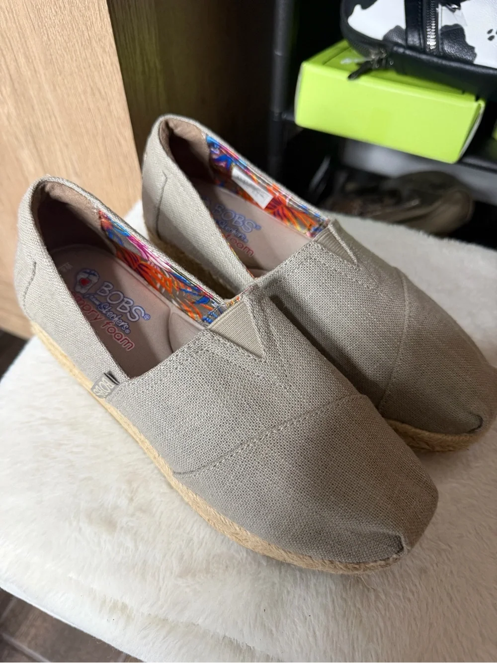 BOBS from Skechers canvas upper
