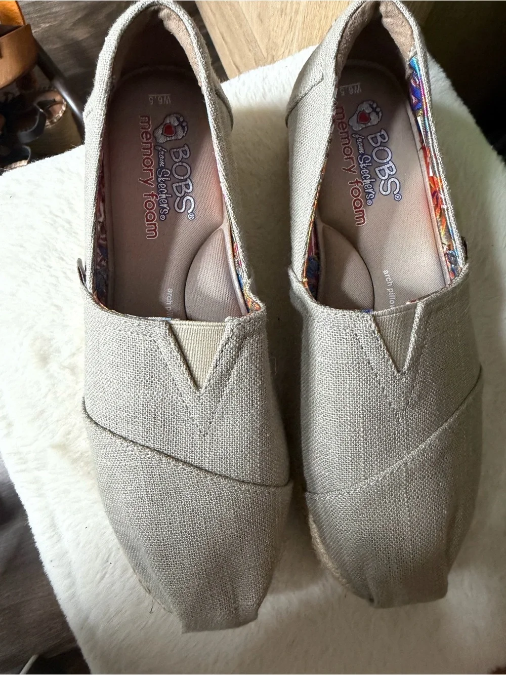 BOBS from Skechers canvas upper