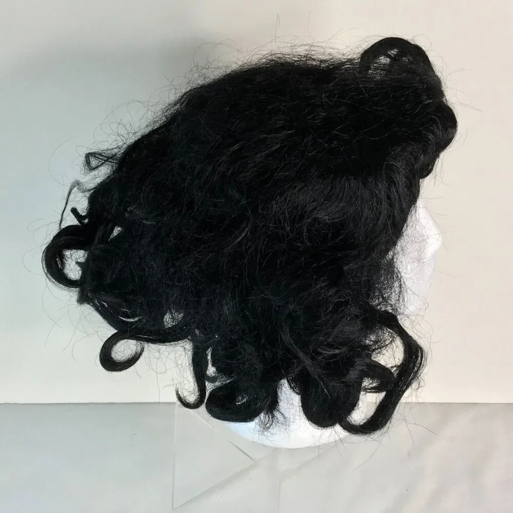 Wig Medium Black Messy Medium Bob Halloween Costume Dress Up Cosplay